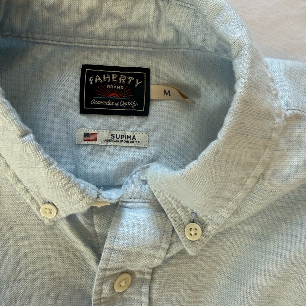 Faherty stretch Oxford shirts x 2 - Picture 5 of 6